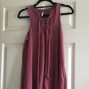 Brick red boho top or dress. Never been worn.